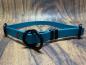 Preview: Mitwachsendes Halsband , 16 mm , 40 - 52 cm , Biothane Lagune , Hardware Schwarz