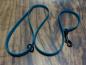 Preview: Führleine einfarbig , 13 mm , 100 cm , Biothane Lagune , Hardware Schwarz