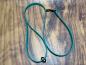 Preview: Führleine einfarbig , 13 mm , 100 cm , Biothane Teal , Hardware Schwarz