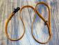 Preview: Führleine einfarbig , 13 mm , 100 cm , Biothane Burnt Orange , Hardware Schwarz