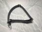 Preview: Mitwachsendes Halsband , 25 mm , 38 - 55 cm , Biothane Schwarz , Hardware Silber