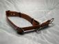 Preview: Mitwachsendes Halsband , 25 mm , 38 - 55 cm , Biothane Hellbraun , Hardware Silber
