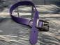Preview: Schnallenhalsband , 25 mm , 40 - 48 cm Biothane Violet , Hardware Silber