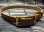 Preview: Schnallenhalsband , 19 mm , 48 - 56 cm , Biothane Coyote Brown , Hardware Messing