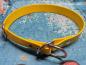 Preview: Zugstopphalsband einfach , 25 mm , 46 cm , Biothane Gelb , Hardware vernickelter Stahl silber