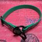 Preview: Zugstopphalsband einfach ; 19 mm ; 40 cm ; Biothane Emerald Grün ; Hardware Schwarz
