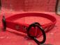 Preview: Zugstopphalsband einfach ; 16 mm ; 40 cm ; Biothane Rot ; Hardware Schwarz