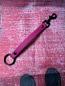 Preview: Schleppleinenhalter Magenta Rosa 16mm Schwarzer Karabiner