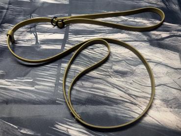 Retrieverleine einfarbig , 13 mm , 150 cm , Biothane Holy Guacamole , Hardware Schwarz