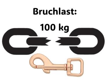 Preview: Führleine zweifarbig , 13 mm , 200 cm , Biothane Saddle Brown und Arctic Wolf , Hardware Roségold