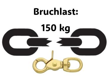 Preview: Führleine Zweifarbig , 13 mm , 200 cm , Biothane Aubergine und Schwarz , Hardware Messing