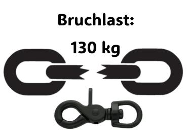 Preview: Führleine einfarbig , 13 mm , 100 cm , Biothane Crimson Red , Hardware Schwarz