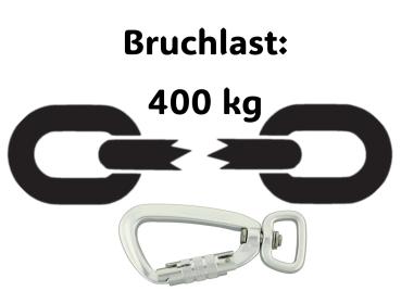 Preview: Schleppleine einfarbig , 16 mm , 1000 cm , Biothane Periwinkle , Hardware Aluminium