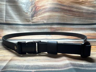 Preview: Gassigürtel mit Metallsteckschnalle; 19 mm breit; 90 cm lang ( Bundweite 83 - 97 cm )