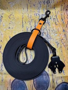 Preview: Schleppleinenhalter Peach 16mm Schwarzer Karabiner