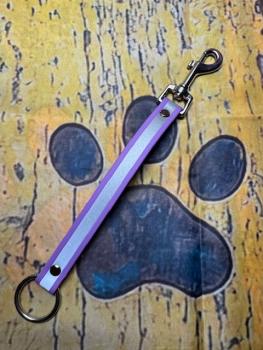 Schleppleinenhalter Amethyst Orchide Reflective 19mm Silberner Karabiner