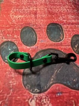 Preview: Schleppleinenhalter Emerald Grün 16mm Schwarzer Karabiner