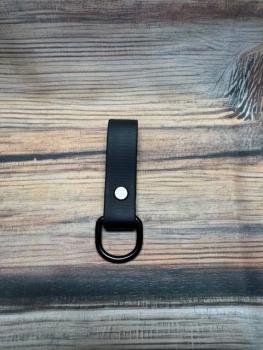 Schlaufe Schwarz 19mm vernickelter Stahl Schwarz D-Ring  groß