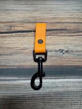 Schlaufe Peach 19mm vernickelter Stahl Schwarz Bolzenkarabiner