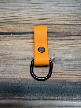 Schlaufe Peach 19mm vernickelter Stahl Schwarz D-Ring 20mm