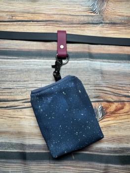 Preview: Schlaufe Weinrot 19mm Edelstahl D-Ring 20mm