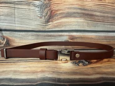 Gassigürtel mit Metallsteckschnalle; 19 mm breit; 80 cm lang ( Bundweite 73 - 87 cm )