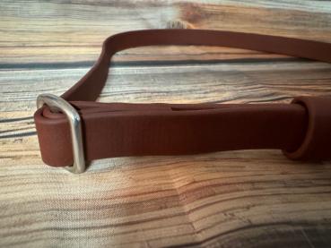 Preview: Gassigürtel mit Metallsteckschnalle; 19 mm breit; 80 cm lang ( Bundweite 73 - 87 cm )