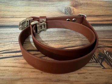 Preview: Gassigürtel mit Metallsteckschnalle; 19 mm breit; 80 cm lang ( Bundweite 73 - 87 cm )