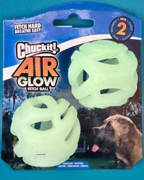 Preview: Chuckit Air Glow Fetch Ball Breath right Medium 2er Pack