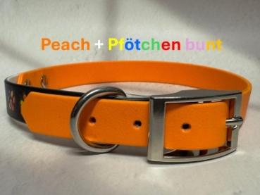 Schnallenhalsband zweifarbig 19 mm