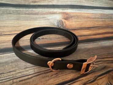 Preview: Gassigürtel mit Leiterschnalle; 16 mm breit; 100 cm lang ( Bundweite 96 - 104 cm )