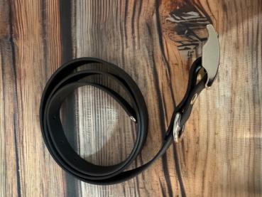 Preview: Gassigürtel mit Leiterschnalle; 19 mm breit; 90 cm lang ( Bundweite 86 - 94 cm )