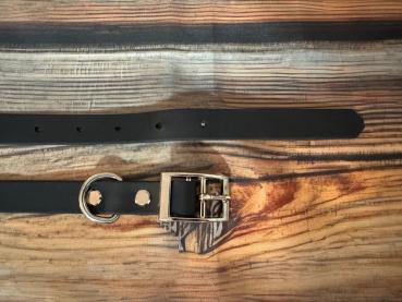 Preview: Gassigürtel mit Leiterschnalle; 19 mm breit; 90 cm lang ( Bundweite 86 - 94 cm )