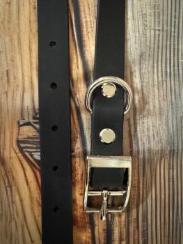 Preview: Gassigürtel mit Leiterschnalle; 19 mm breit; 95 cm lang ( Bundweite 91 - 99 cm )