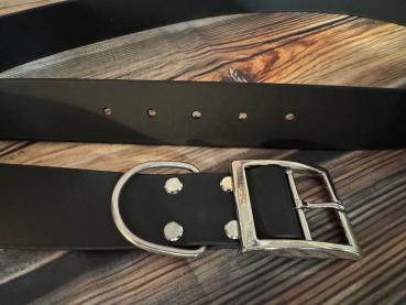 Preview: Gassigürtel mit Leiterschnalle; 38 mm breit; 110 cm lang ( Bundweite 106 - 114 cm )