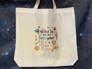 Einkaufstasche Willst Du mit mir gehen