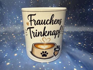 Trinktasse Frauchens Trinknapf grau ( 325 ml )