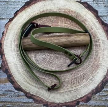 Gassigürtel mit Klickverschluss und Inlay, verstellbar 16 mm