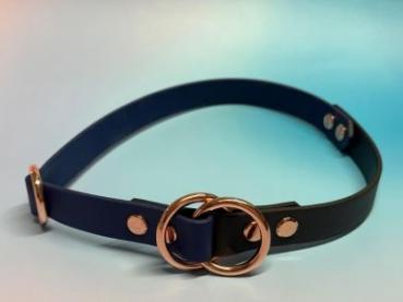 Preview: Zugstopphalsband zweifarbig 19 mm