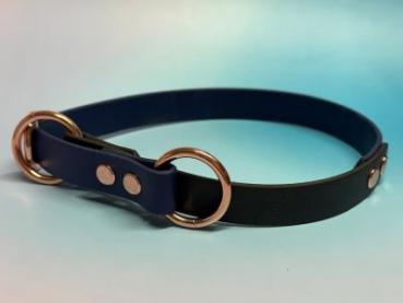 Preview: Zugstopphalsband zweifarbig 19 mm