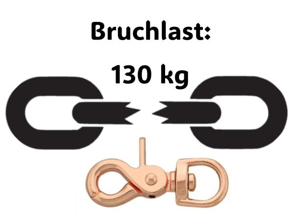 Führleine zweifarbig , 13 mm , 200 cm , Biothane Navy Blau und Amethyst Orchid , Hardware Roségold