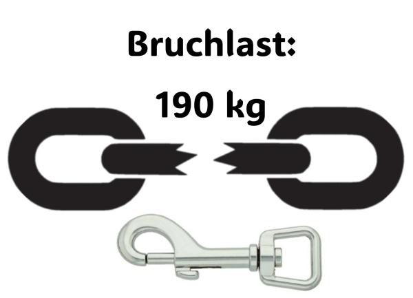 Führleine zweifarbig , 16 mm , 200 cm , Biothane Dunkelgrau und Dunkelgrün , Hardware Silber