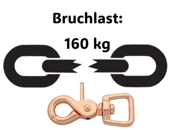 Führleine zweifarbig , 16 mm , 100 cm , Biothane Apple Green und Coyote Brown , Hardware Roségold