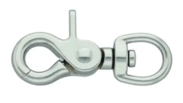 Scherenkarabiner verchromt