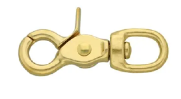 Scherenkarabiner Messing