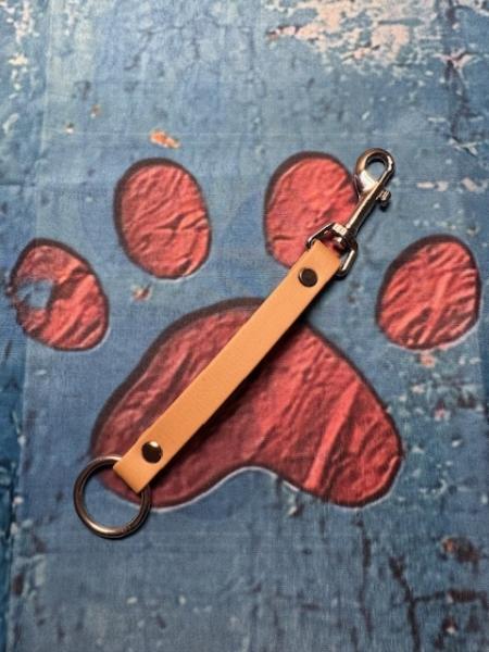 Schleppleinenhalter Light Gold 16mm Silberner Karabiner