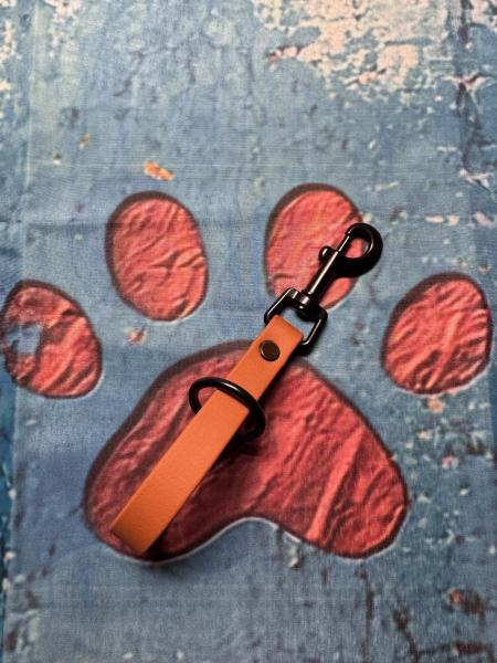 Schleppleinenhalter Hellbraun 16mm Schwarzer Karabiner