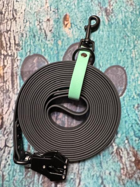 Schleppleinenhalter Caribbean Green 16mm Schwarzer Karabiner