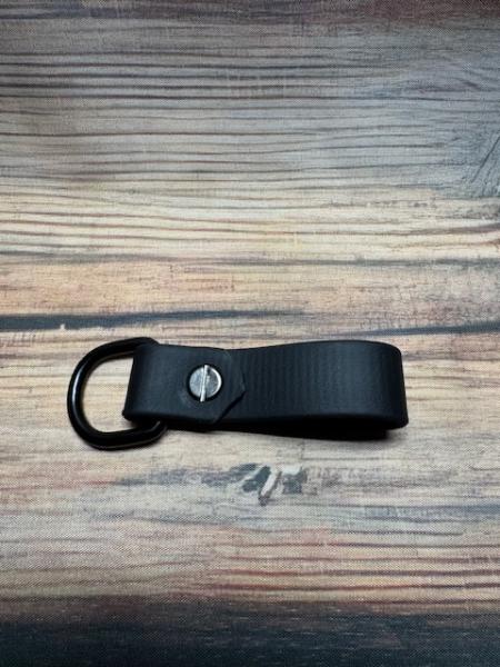 Schlaufe Schwarz 19mm vernickelter Stahl Schwarz D-Ring  groß