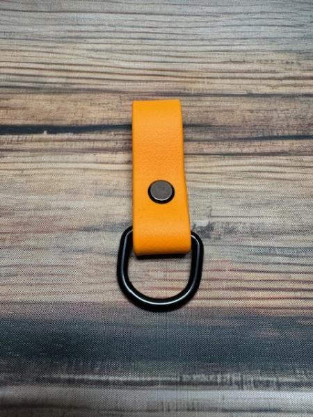 Schlaufe Peach 19mm vernickelter Stahl Schwarz D-Ring 20mm